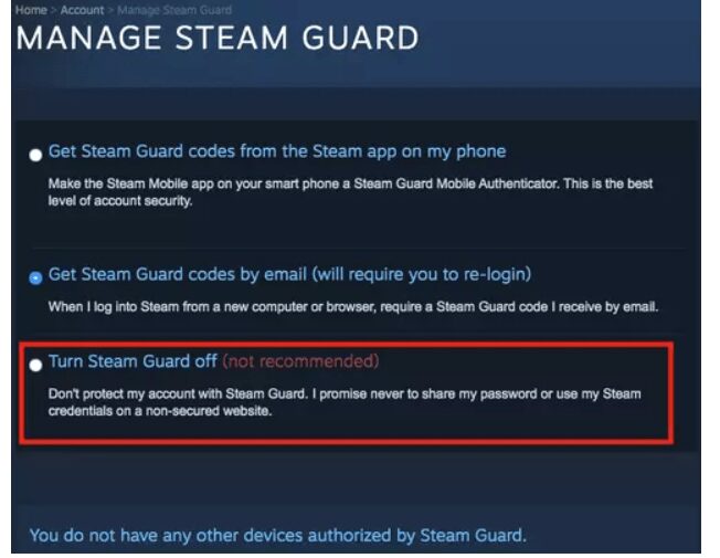 غیر فعال کردن گارد